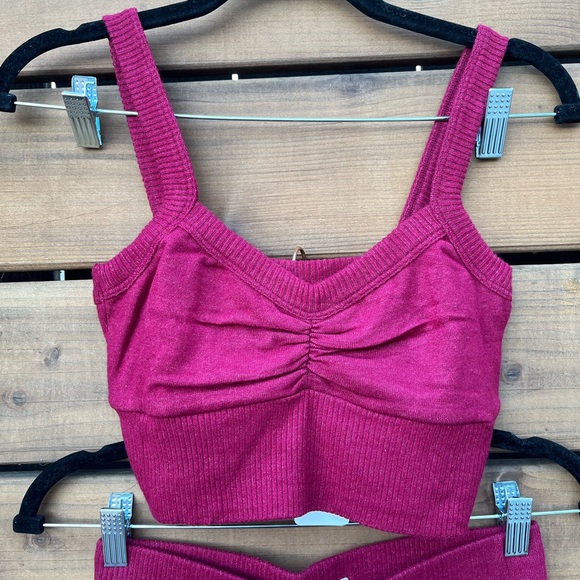 L*space ‘Rosie’ crop tank top M and ‘Adelyn’ flare high rise bottoms S - Picture 3 of 16